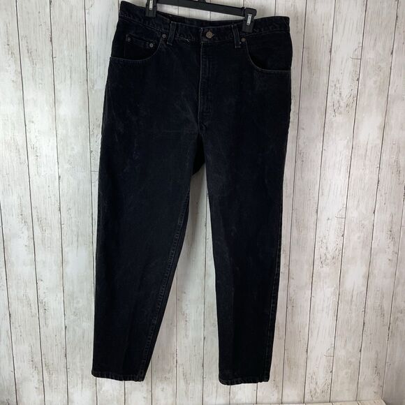 Vtg Levi's 560 Jeans Men's 38x30 Black Denim - Made in USA 90s Loose Fit…